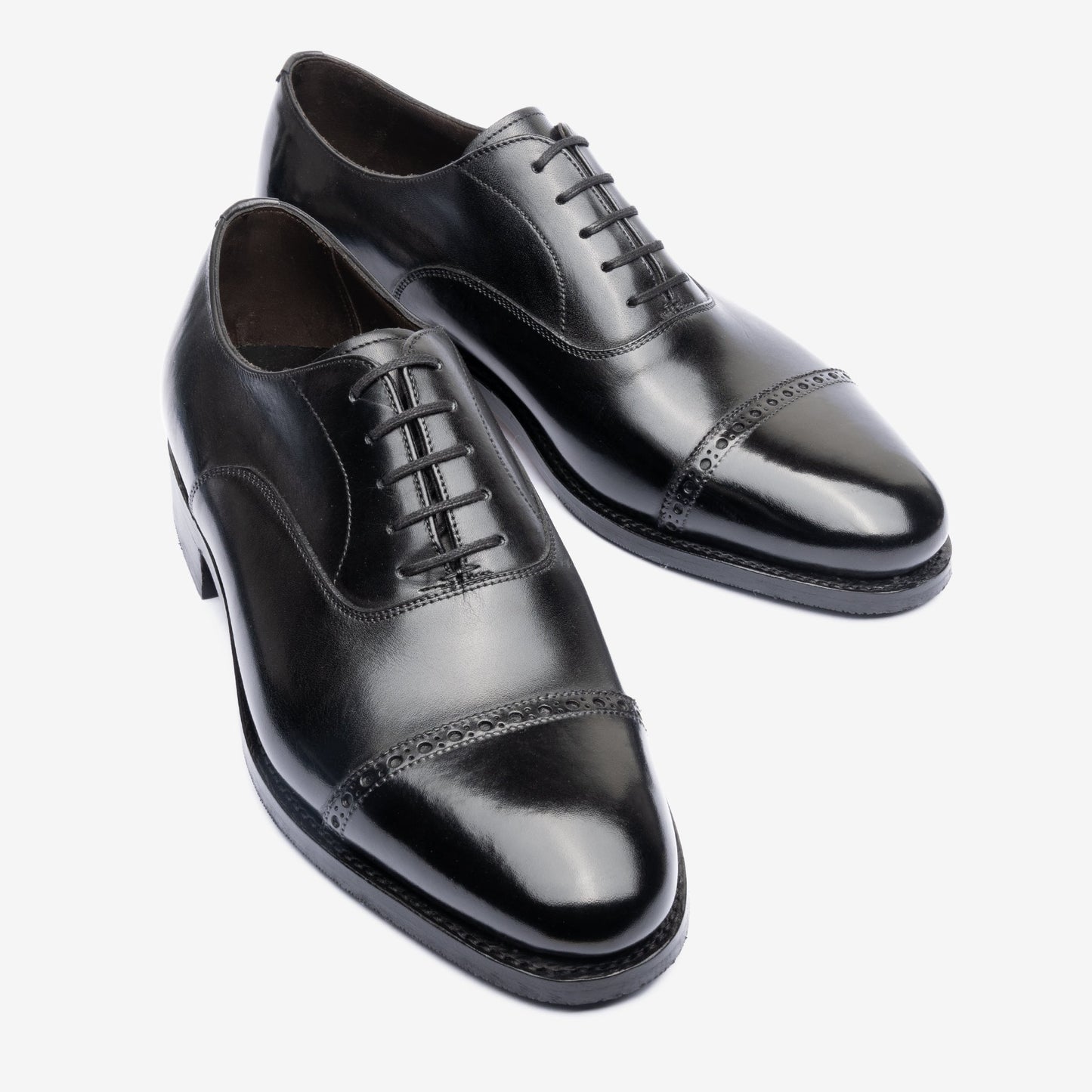 Punch Cap Oxford - Black - Chip Last - MTO