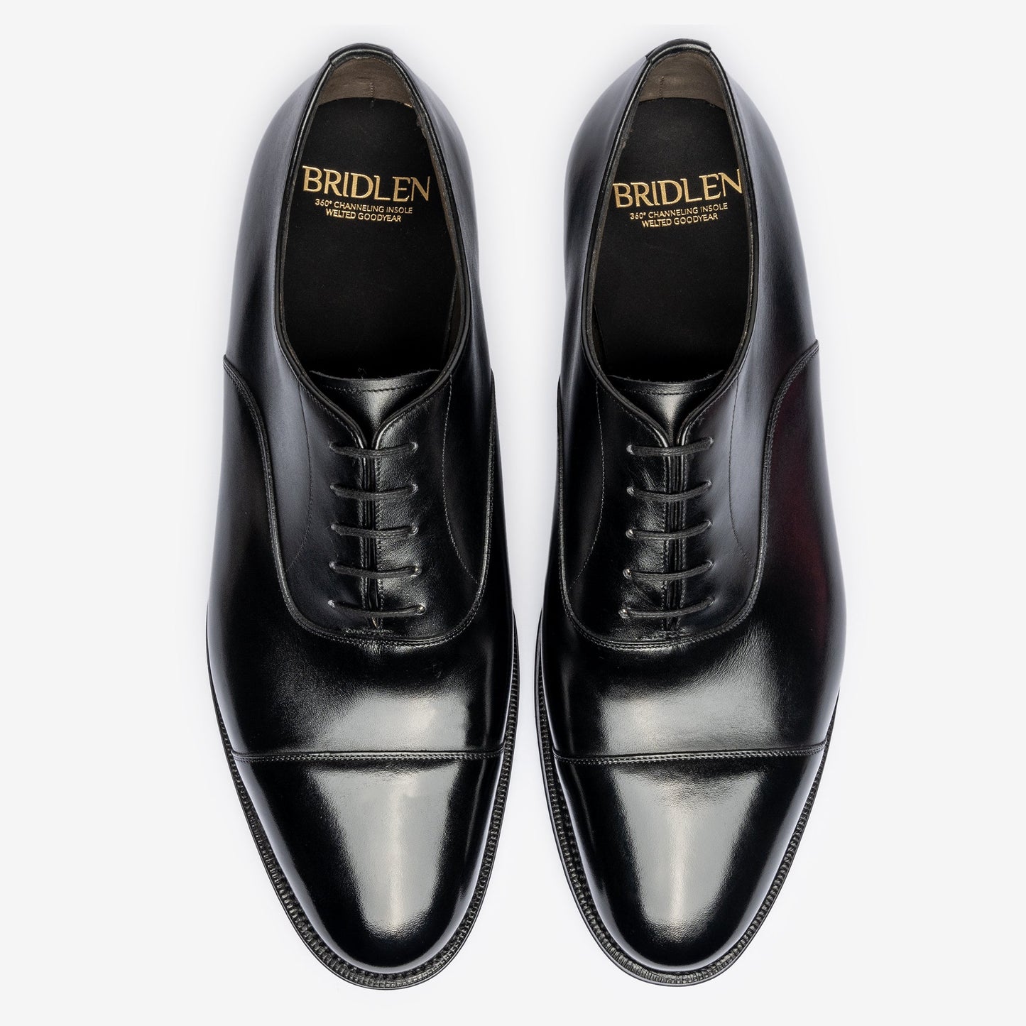 Oxford de punta recta - Negro - Horma con chip - Founders 25