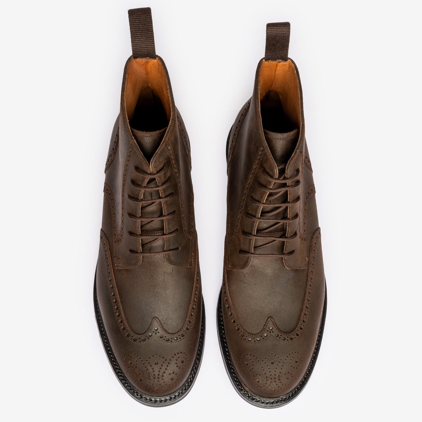 Wingtip Boot - Waxy Commander Brown - Saga Last - MTO