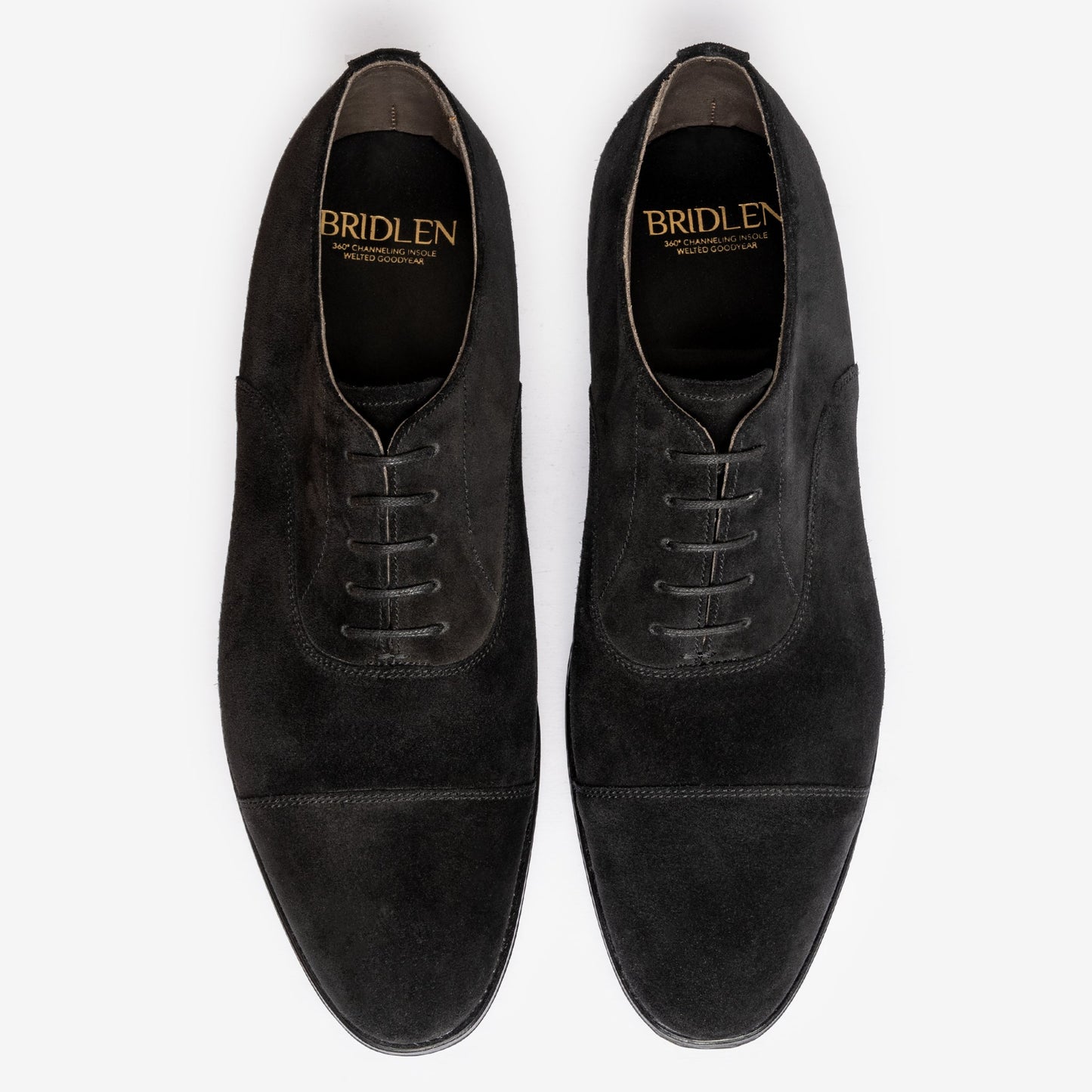 Straight Tip Oxford - Black Suede - Zip Last - MTO