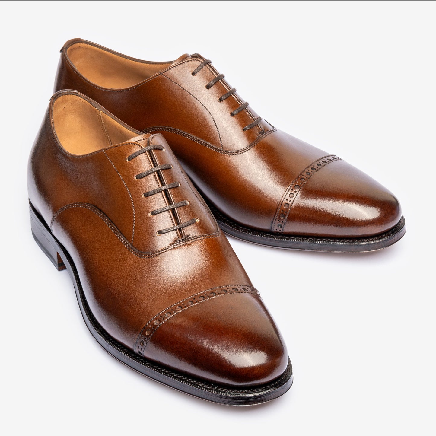 Punch Cap Oxford - Brown - Chip Last - MTO