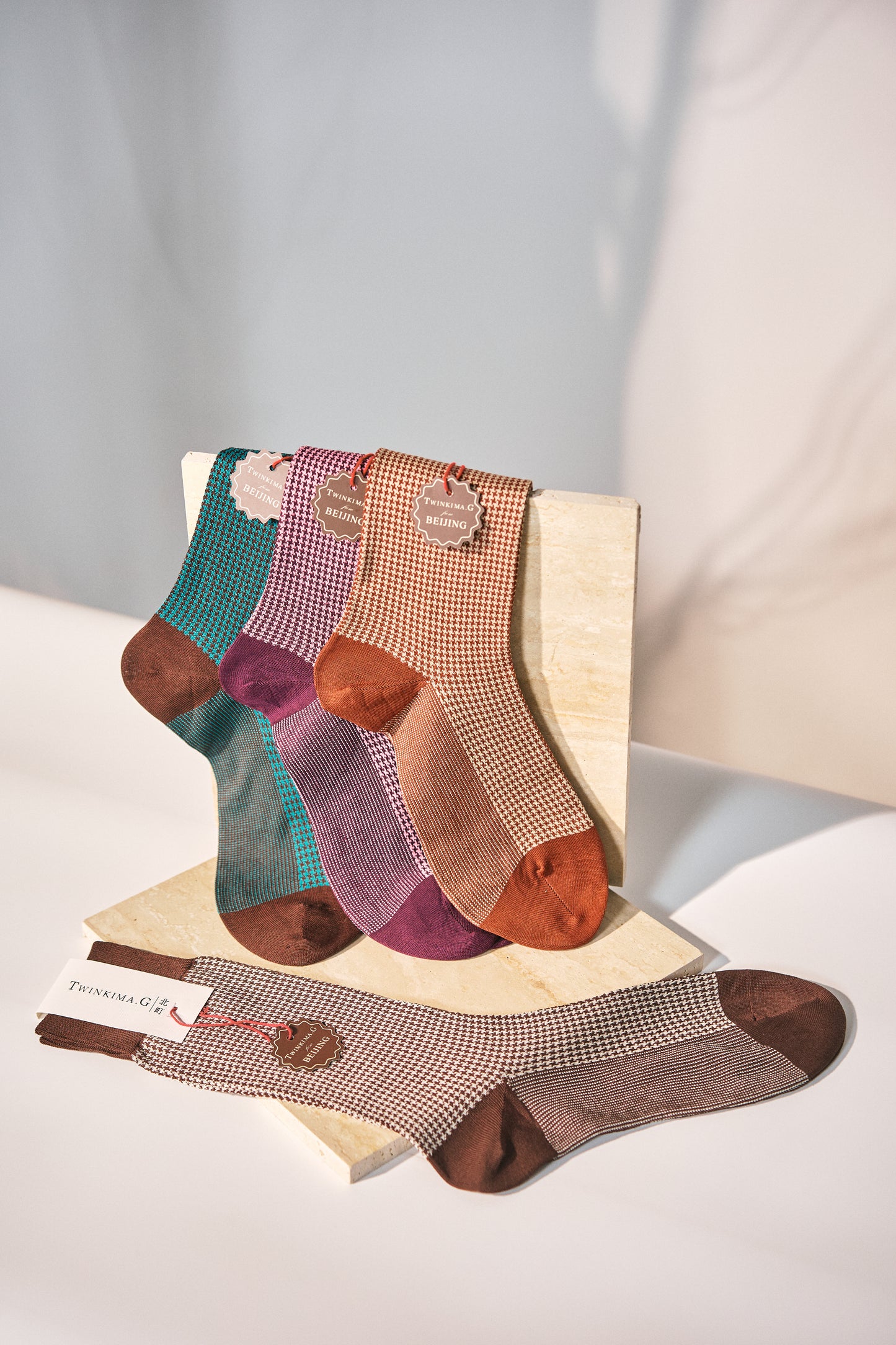 Twinkima.G - Houndstooth Socks - Bundle (Mid-Calf)