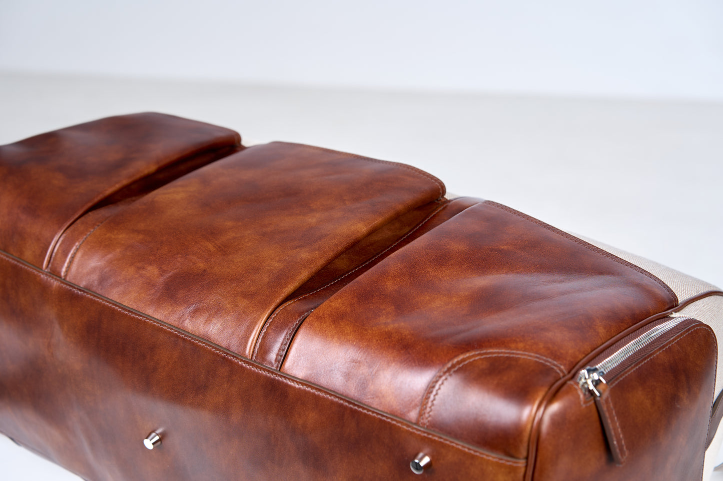 Twinkima.G - Premium Leather & Canvas Travel Duffle Bag