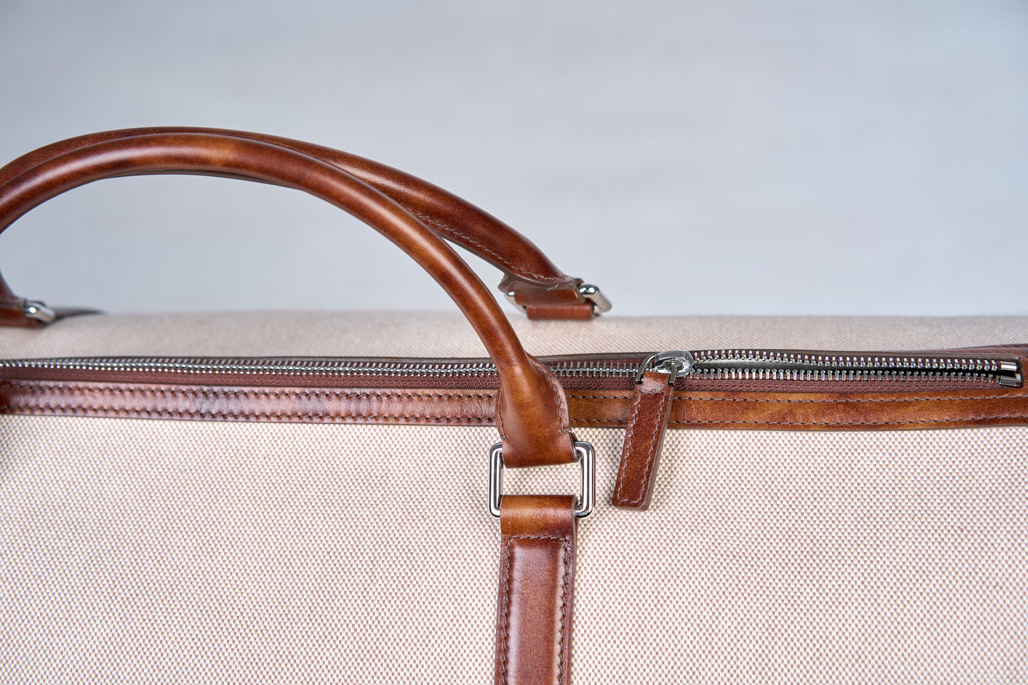 Twinkima.G - Premium Leather & Canvas Travel Duffle Bag