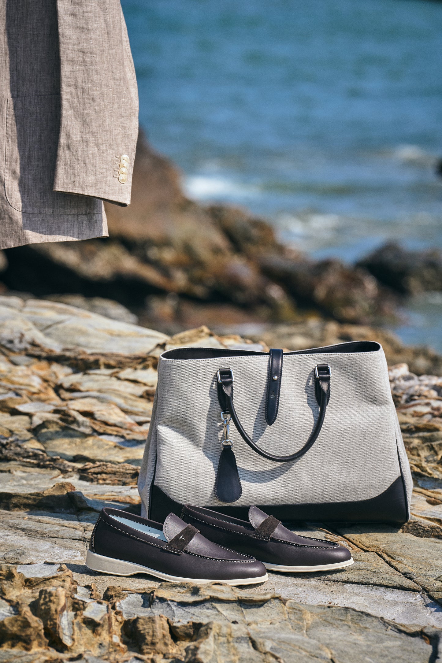 Twinkima.G - Premium Leather & Canvas Tote Bag