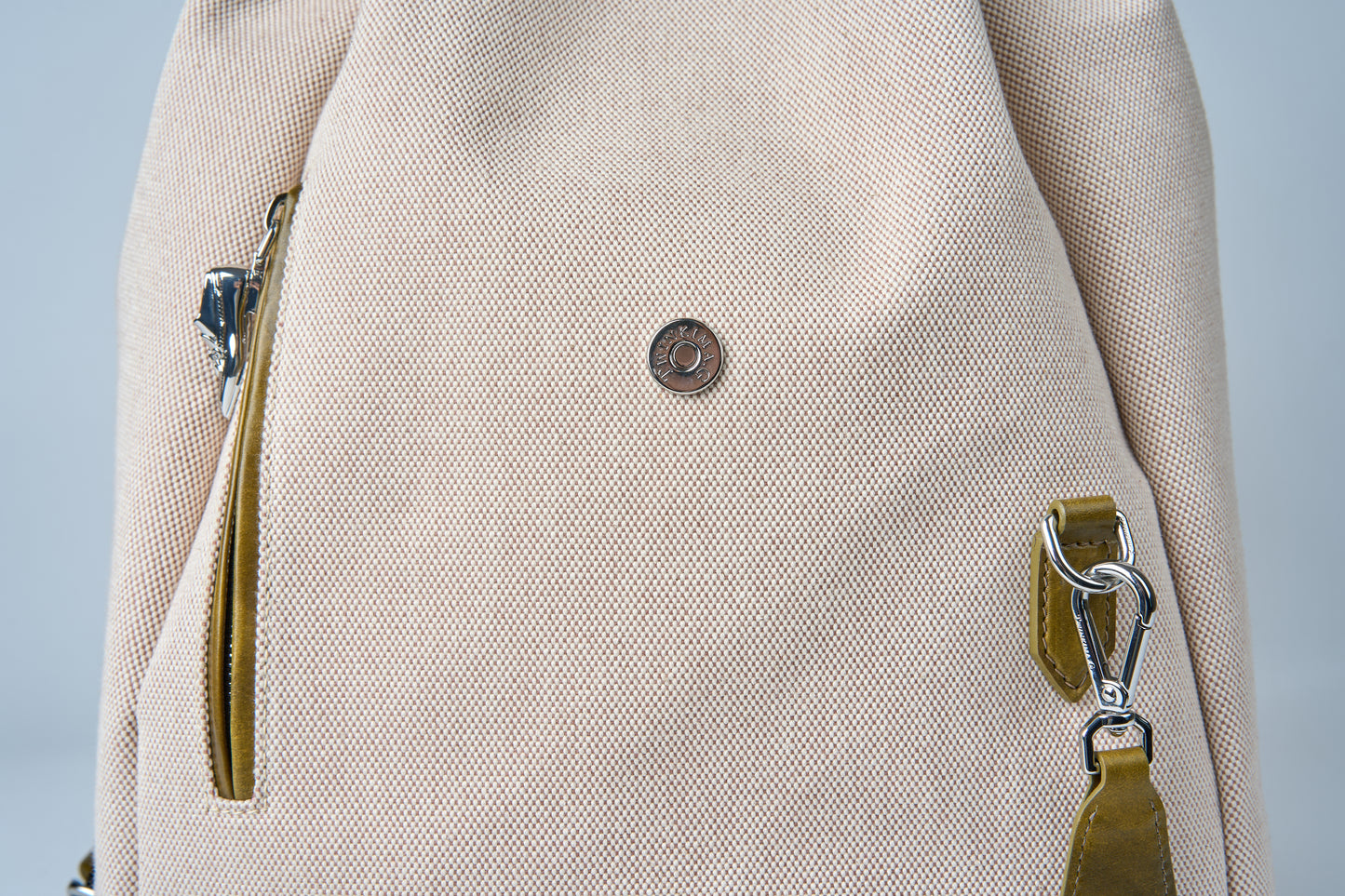 Twinkima.G - Premium Leather & Canvas Backpack