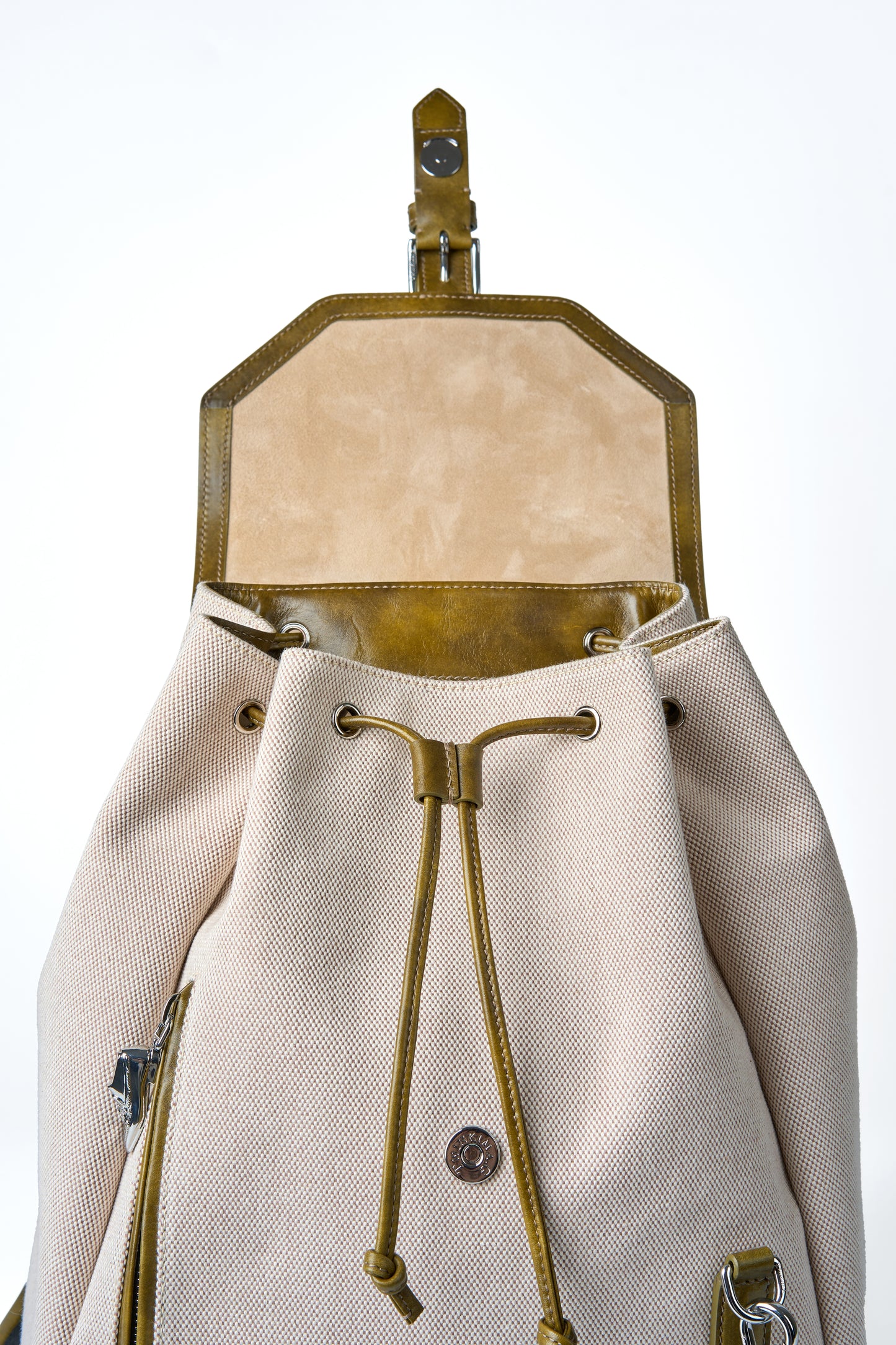 Twinkima.G - Premium Leather & Canvas Backpack