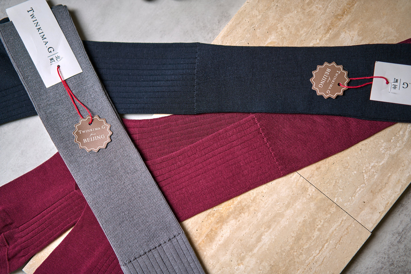 Twinkima.G - Egyptian Cotton Socks - Solid Grey (OTC)