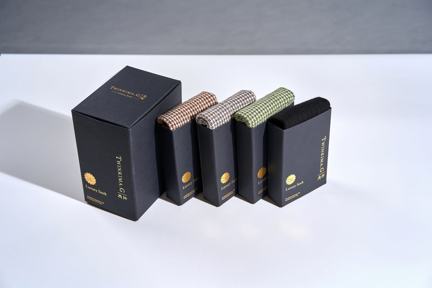 Twinkima.G - Cashmere Blend Socks - Black (Mid-Calf)