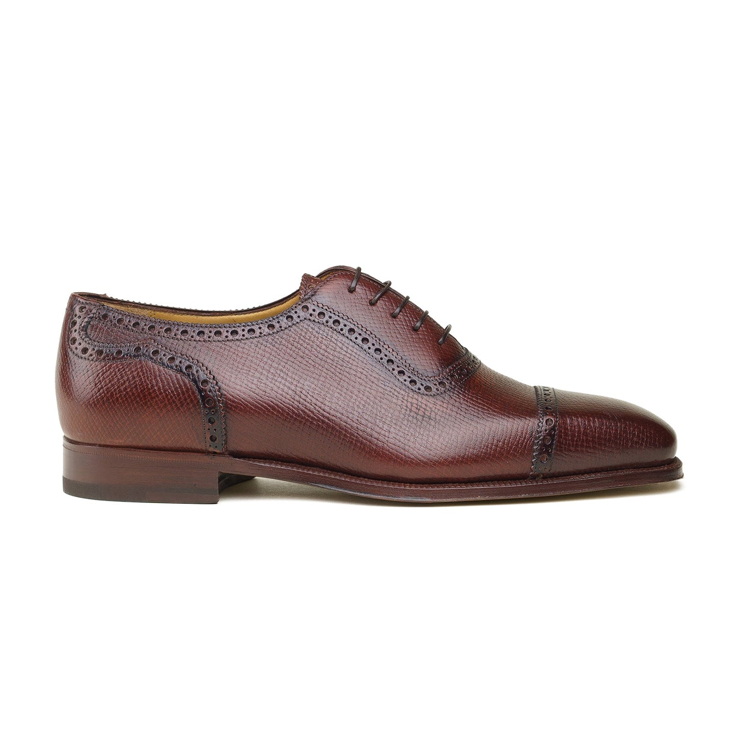 Enzo Bonafe - Style 3966 Adelaide Oxford - Sienna Hatchgrain