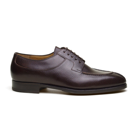 Enzo Bonafe - Style 2475 Split Toe Derby - Saddle Brown Hatchgrain