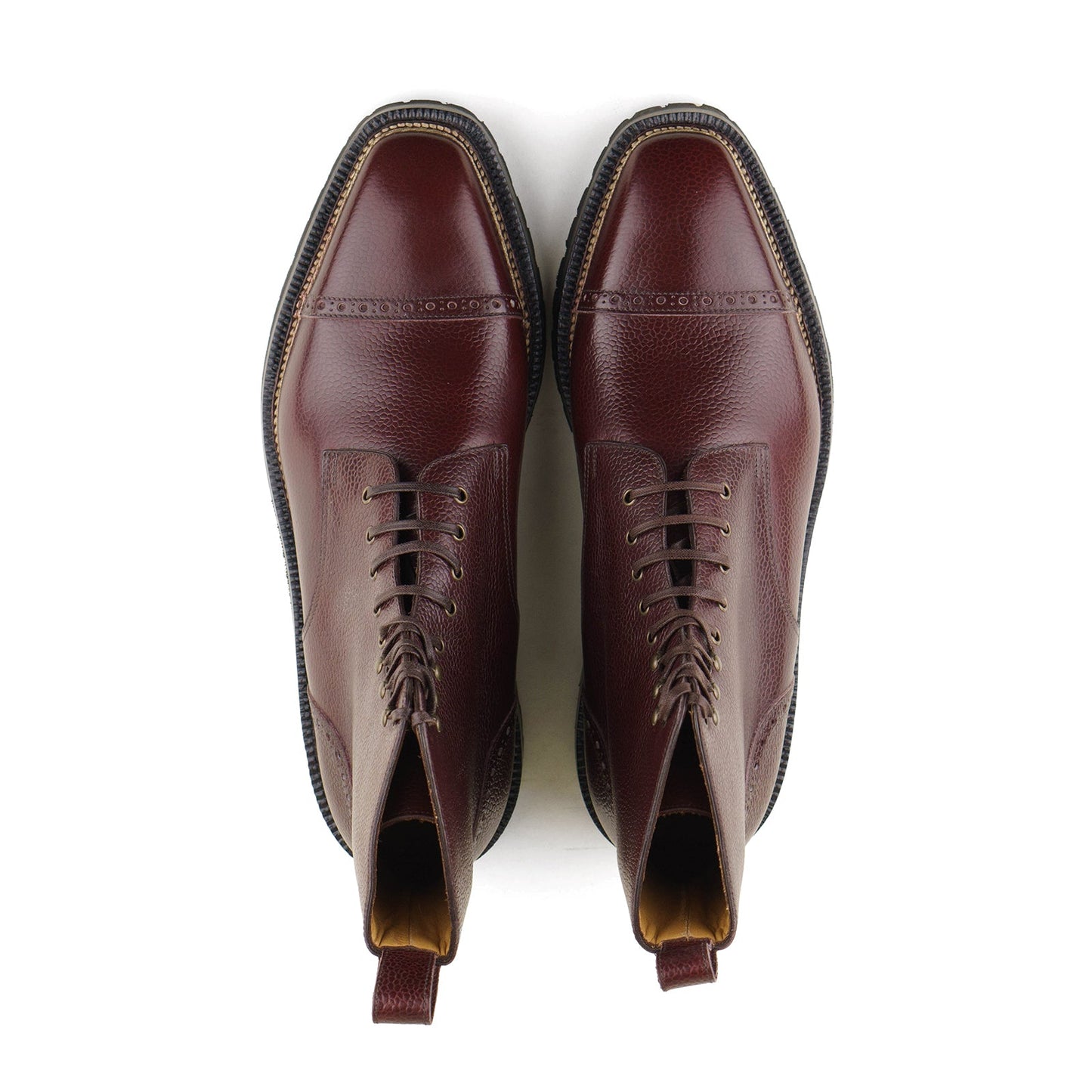 Enzo Bonafe - Style 4076 Urban Commando Derby Boot - 8230 Mahogany Scotchgrain