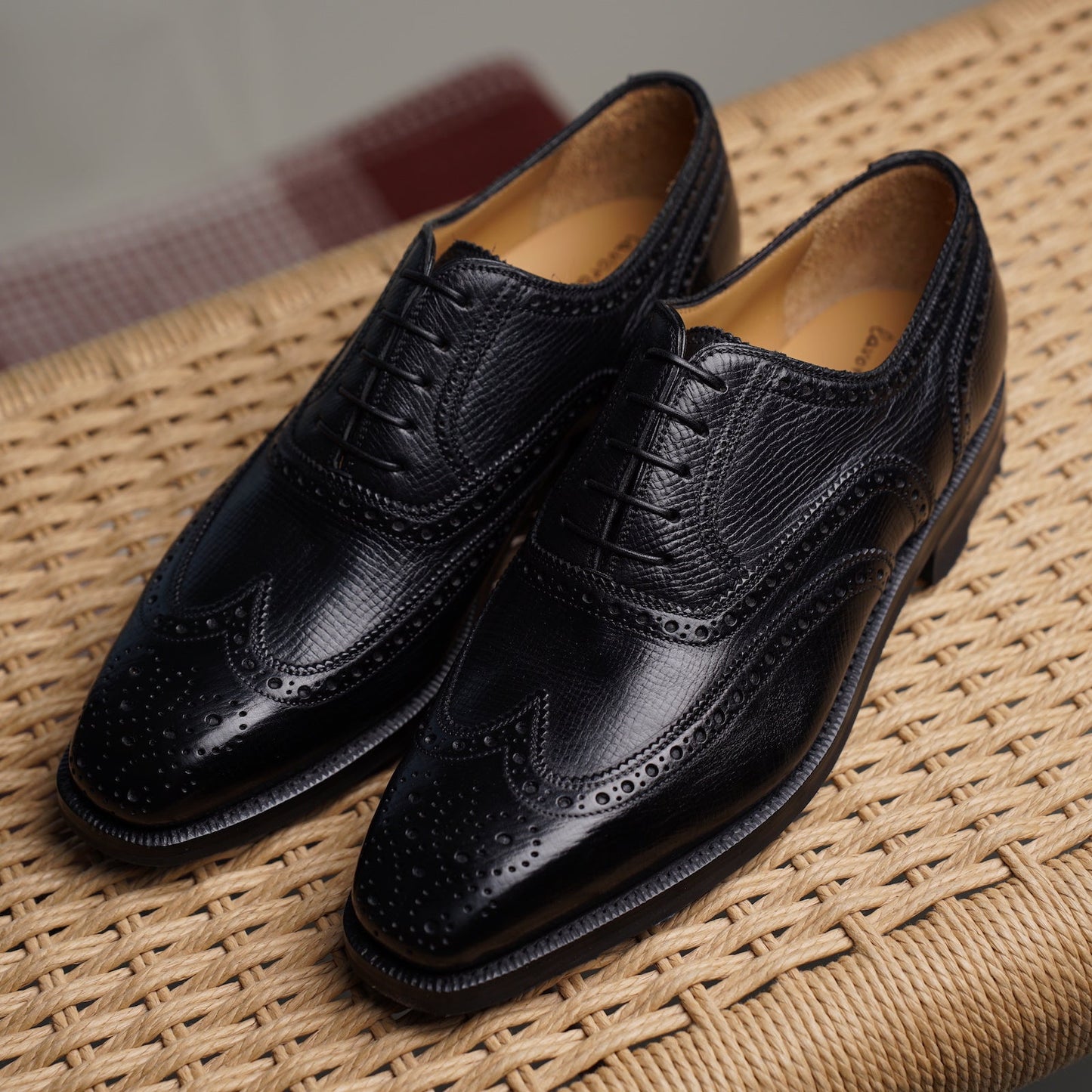 Enzo Bonafe - Style 1968 Full Brogue Oxford -  Black Utah Calf