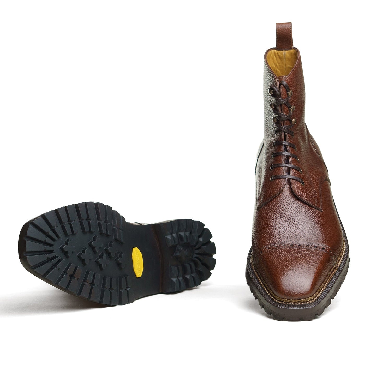 Enzo Bonafe - Style 4076 Urban Commando Derby Boot - 6120 Brown Scotchgrain