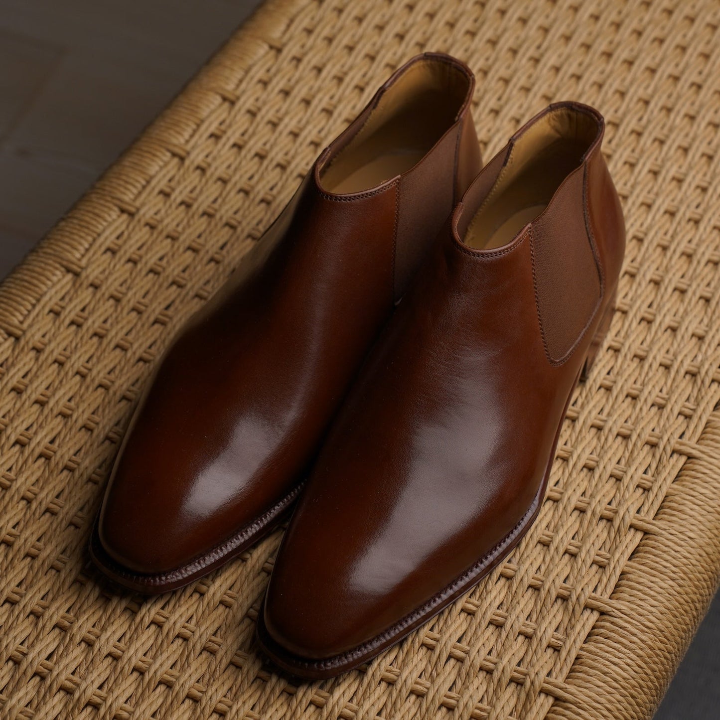 Enzo Bonafe - Cary Grant Short Chelsea Boot - Reddish Brown (03058)