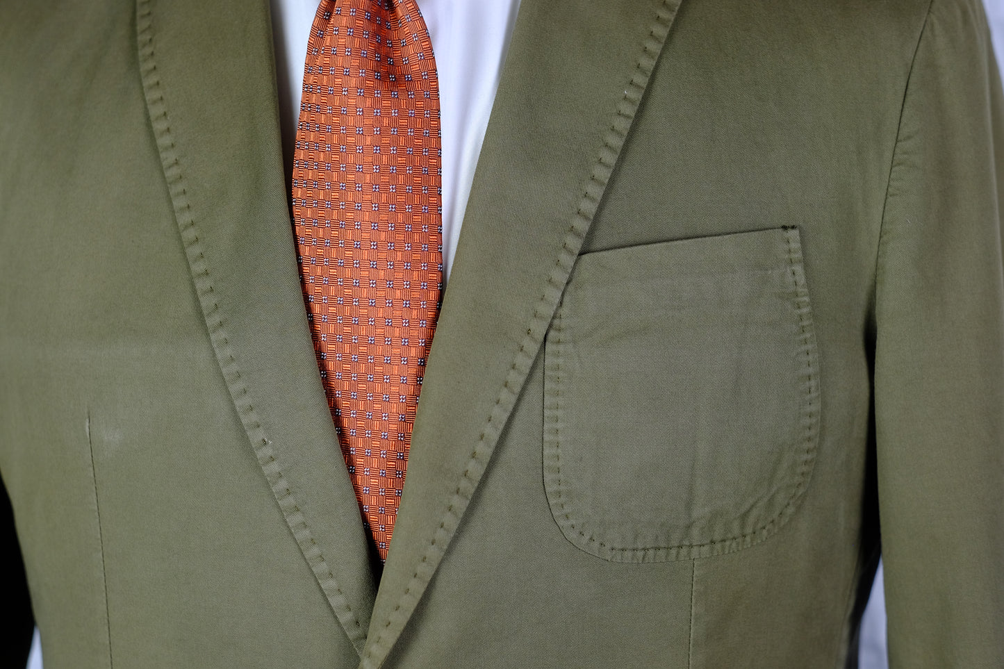 Costume Timothy Everest - Coton olive à deux boutons