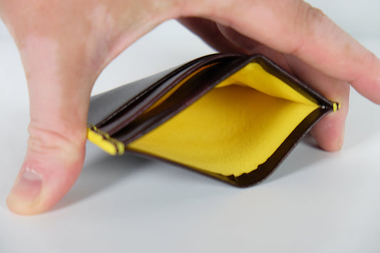 Leather Cardholder - Plum Museum Calf