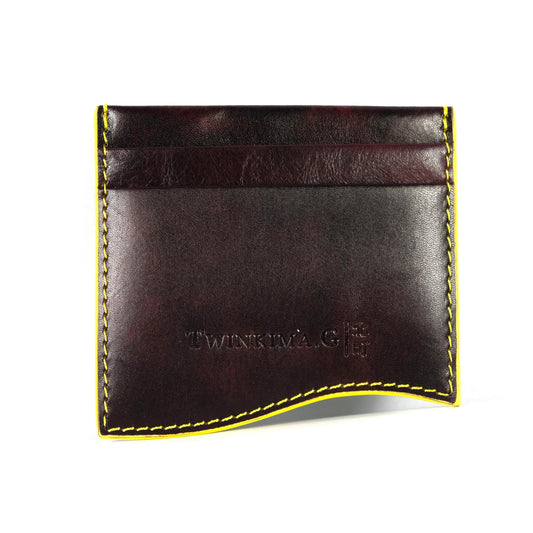 Leather Cardholder - Plum Museum Calf