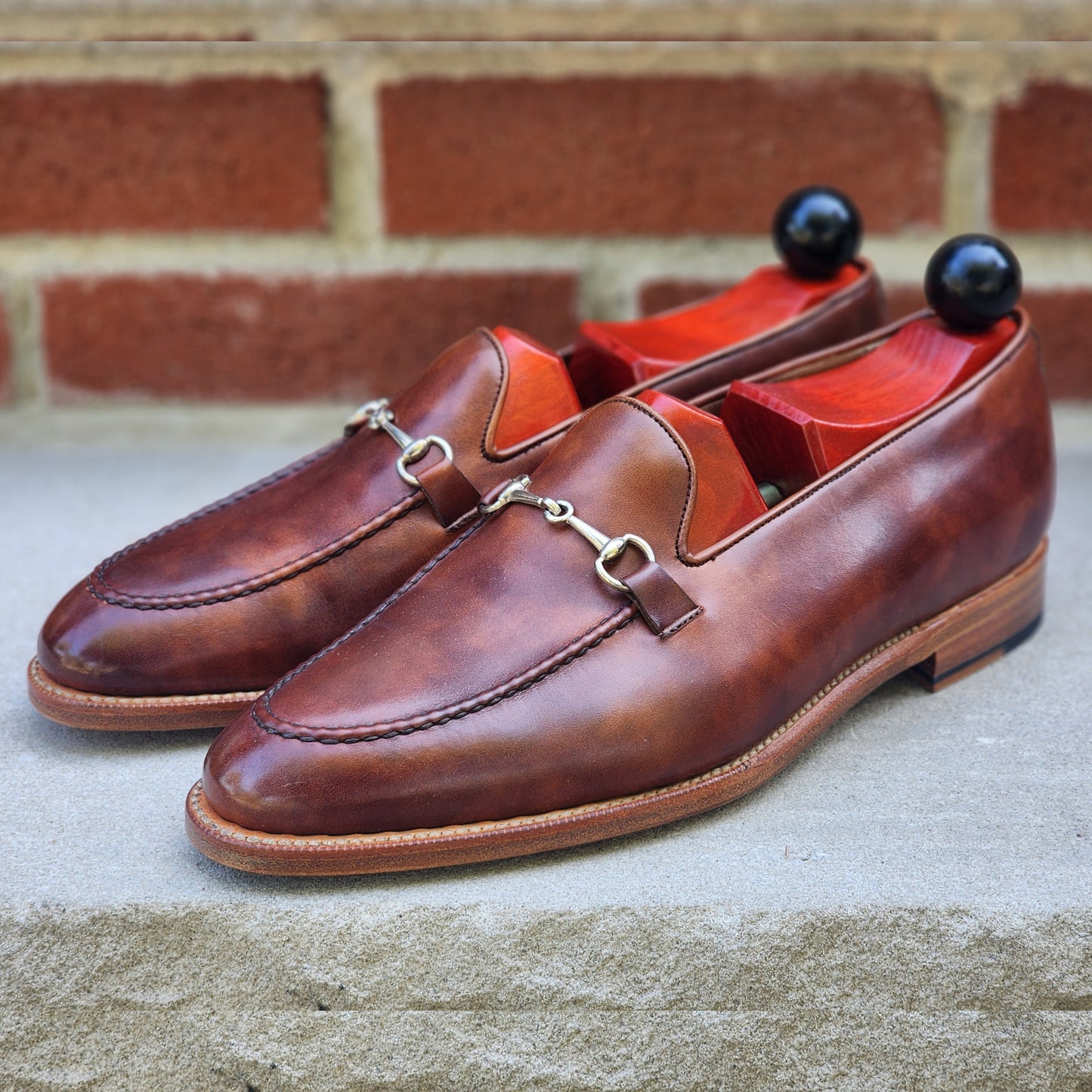 J.FitzPatrick - Mocasines con hebilla - Becerro dorado del Museo