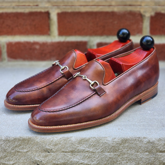 J.FitzPatrick - Bit Loafers - Gold Museum Calf - US 8