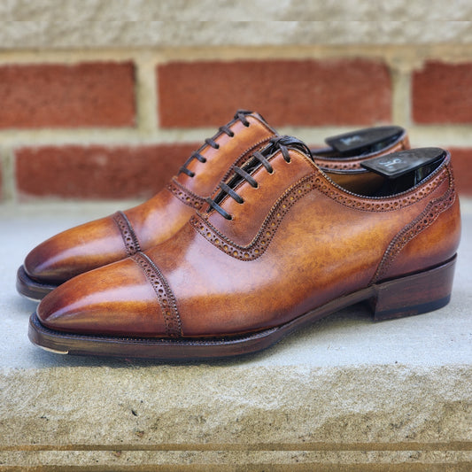 Antonio Meccariello - Adelaide Oxfords - Tan Speckled Patina - US 7