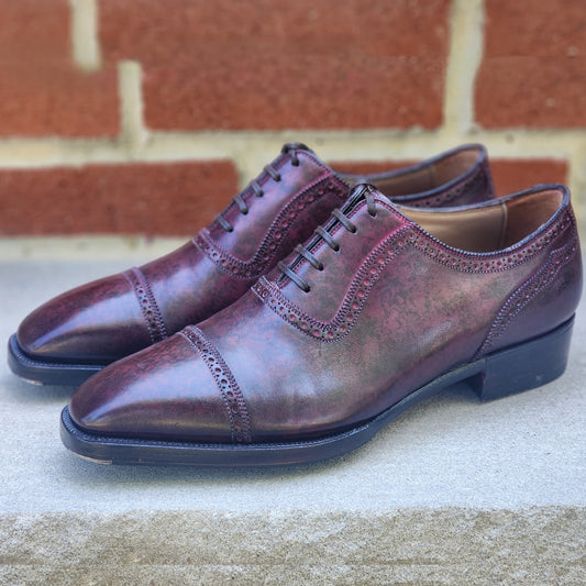 Antonio Meccariello - Adelaide Oxfords - Plum Speckled Patina - US 7