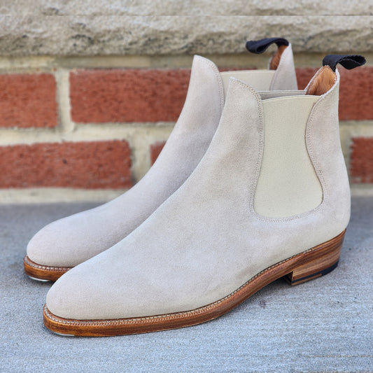 J.FitzPatrick - Suede Chelsea Boots - Oatmeal - US 7.5