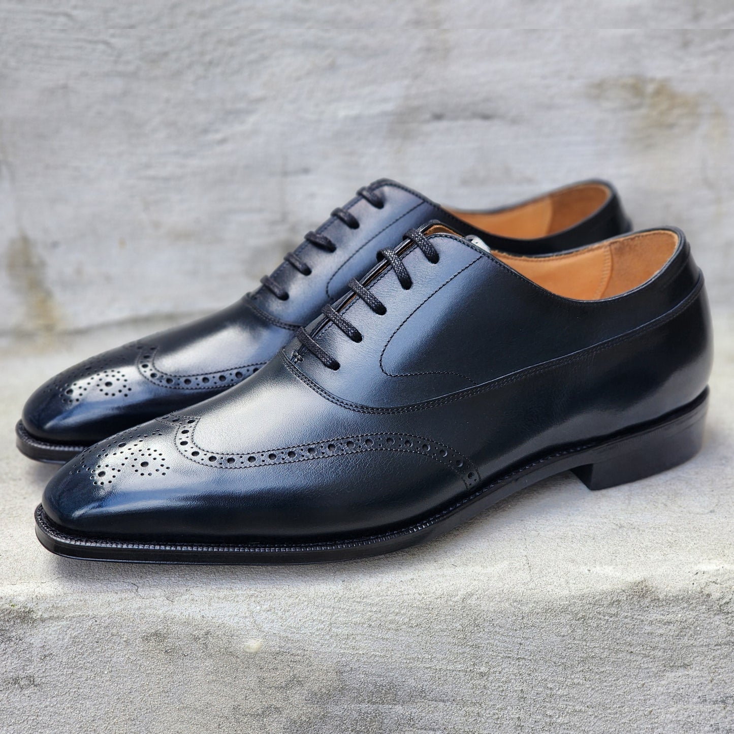 Mattina - Oxford Balmoral à bout golf - Veau noir