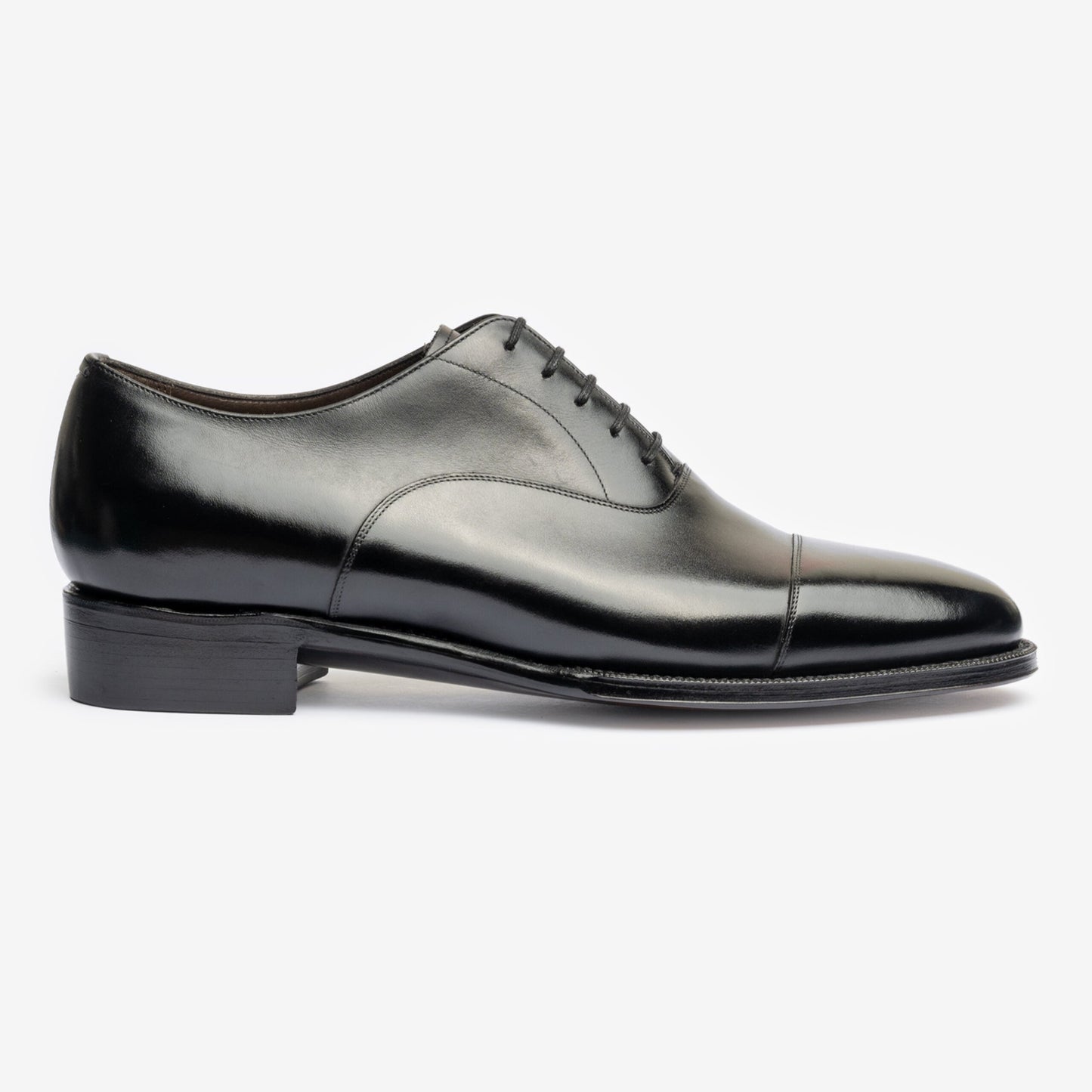 Oxford de punta recta - Negro - Horma con cremallera - Founders 25