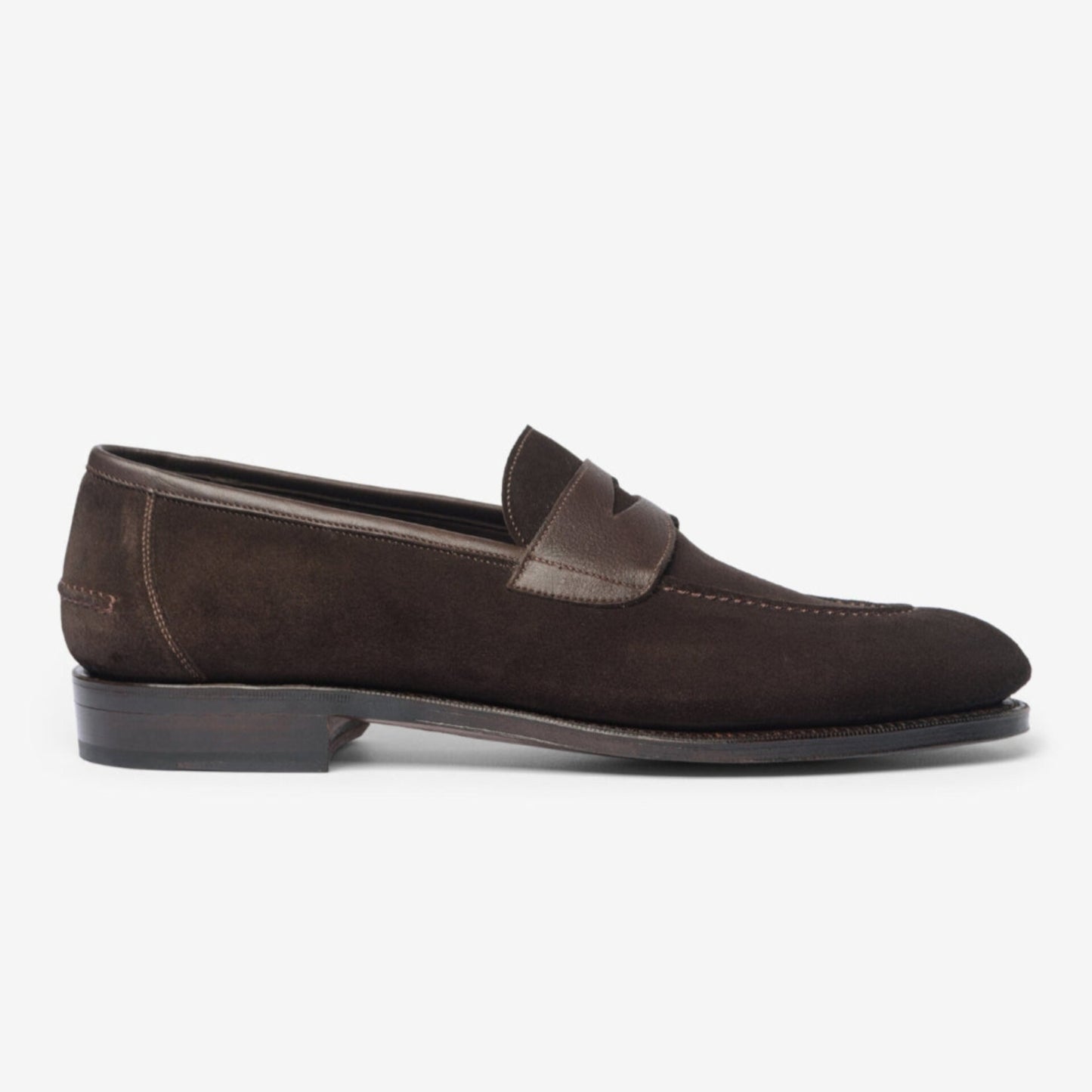 Loafer Penny Loafer II non doublé - Chocolat amer - Forme Rufer - Cuir de veau Janus - Prêt-à-porter