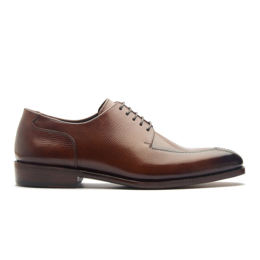 Ingrid-X - Split Toe Derby - Cognac Hatch Grain