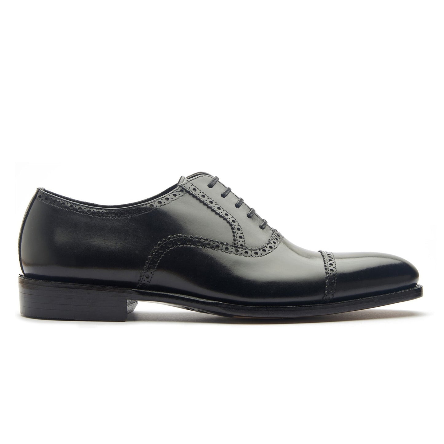 Bemer-X - Oxford Quarter Brogue - Cuir veau noir
