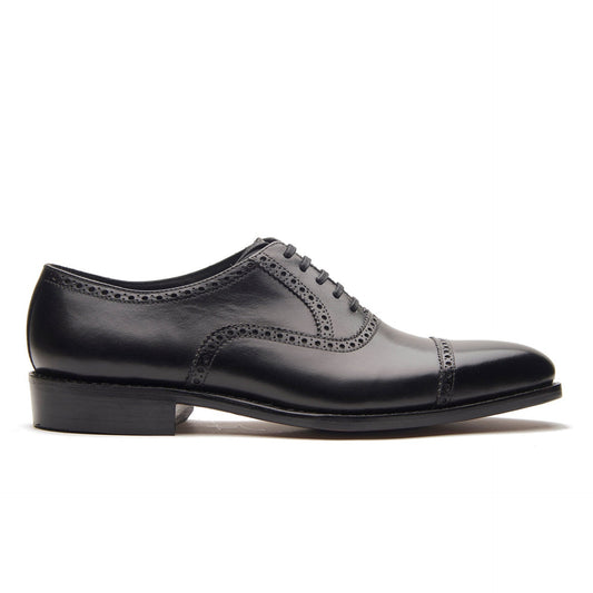 Bemer - Quarter Brogue Oxford - Black