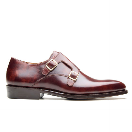 Velar-X - Double Monk Strap - Chestnut Museum Calf