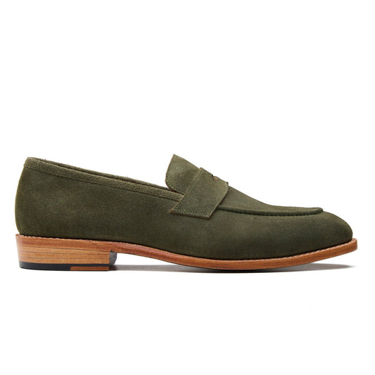 Aurus - Penny Loafer - Grass Suede