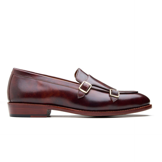 Myron - Monk Strap Loafer - Chestnut Museum Calf