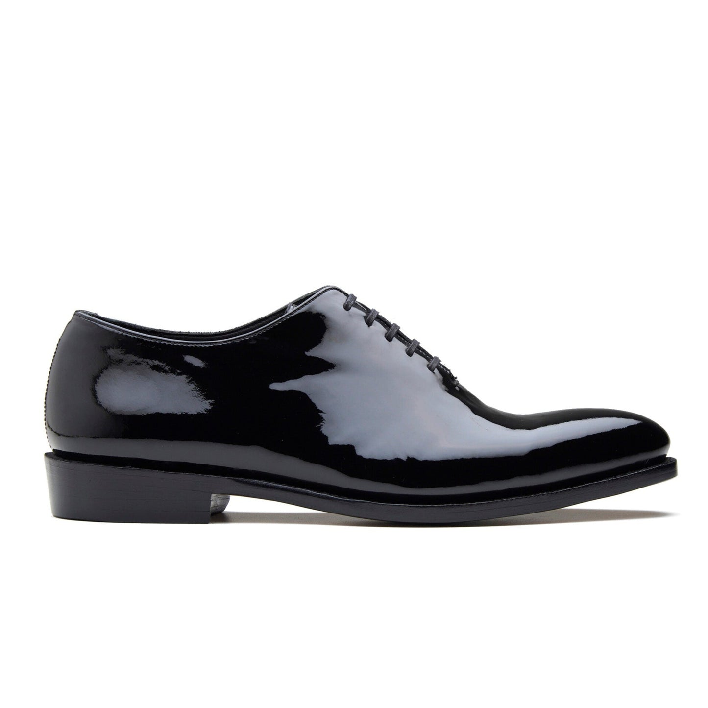 Romanoff - Oxford à coupe droite - Vernis noir