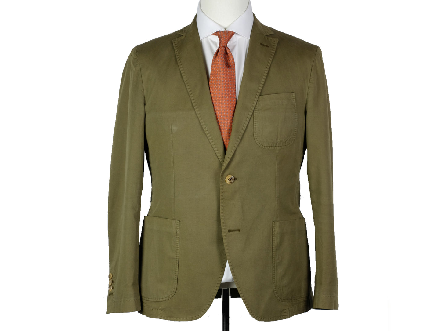 Costume Timothy Everest - Coton olive à deux boutons