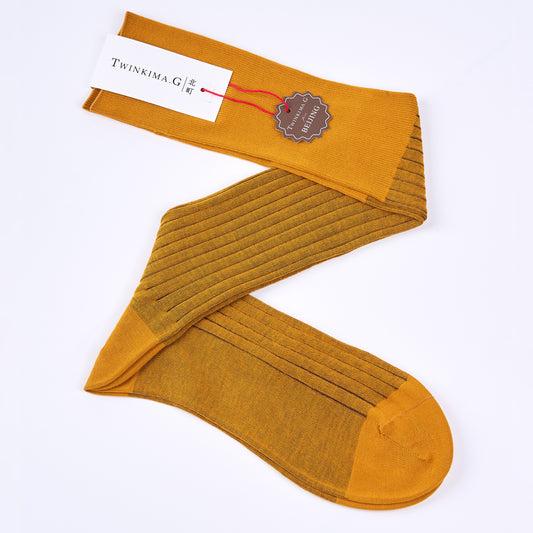 Twinkima.G - Egyptian Cotton Socks - Amber Striped (OTC)