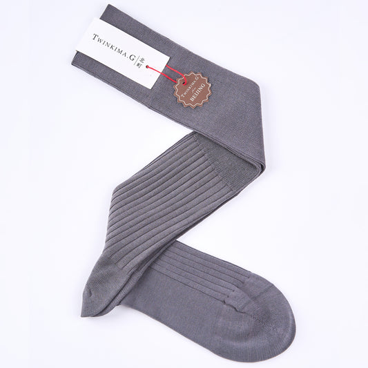 Twinkima.G - Egyptian Cotton Socks - Solid Grey (OTC)