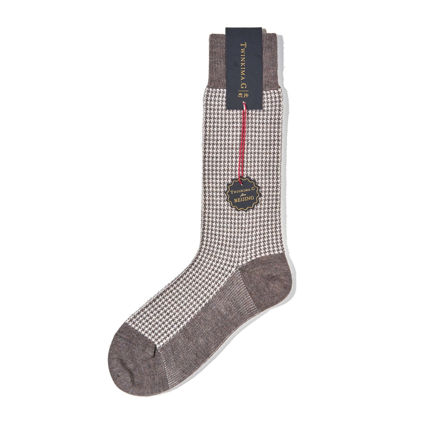 Twinkima.G - Cashmere Blend Socks - Grey/Pearl (Mid-Calf)