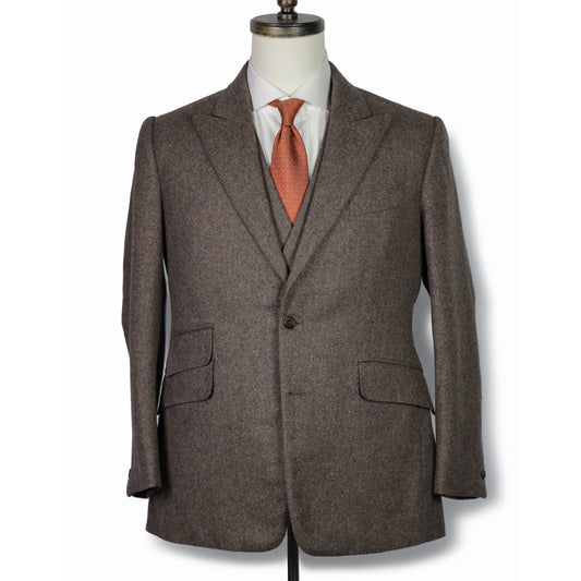 Bespoke - Three Piece Suit - Light Brown Wool