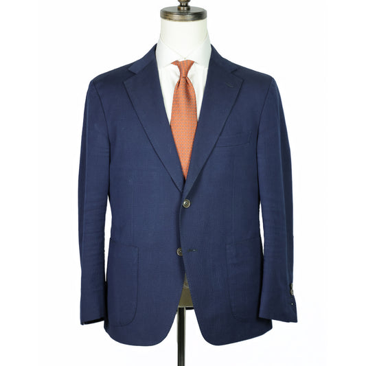 J.Mueser - Two Button Suit - Navy Seersucker