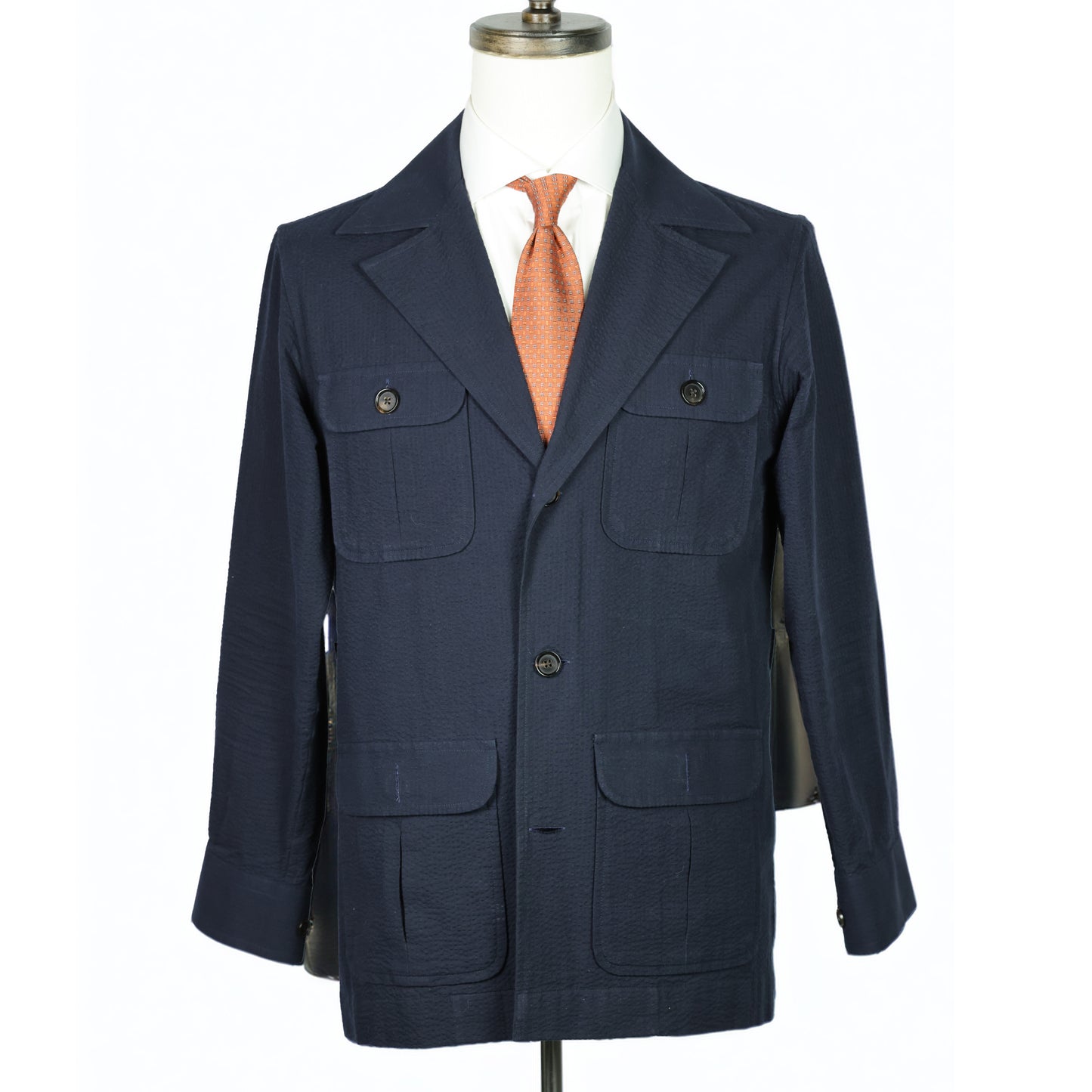 Costume SuitSupply - Chambray bleu à trois boutons