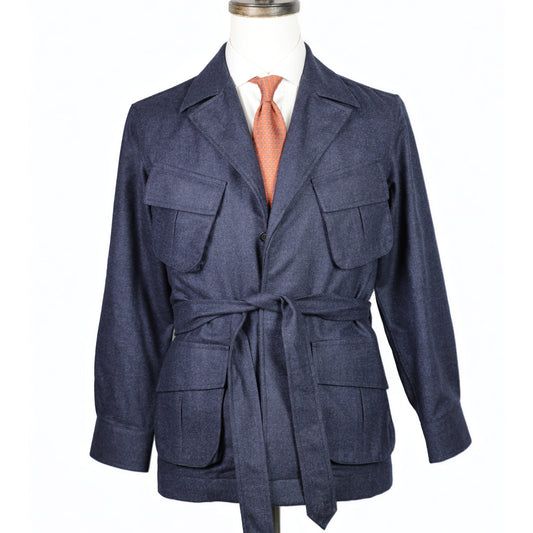 Yeossal - Jungle Jacket - Navy Birdseye with Belt