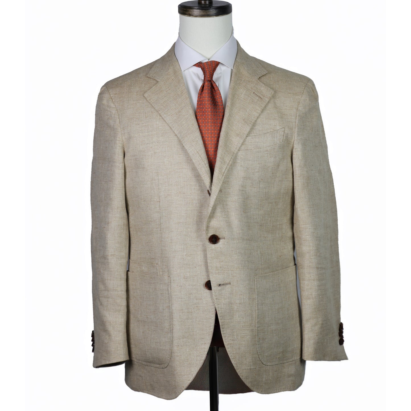 Spier & Mackay - Three Button Sport Coat - Beige Herringbone