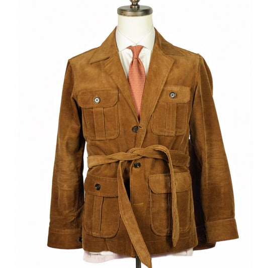 Yeossal - Safari Jacket - Tobacco Corduroy with Belt