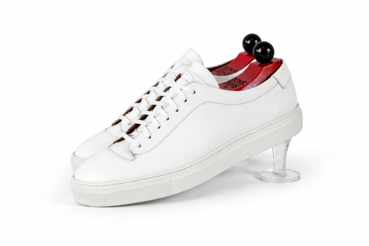 Olympia Sneaker – White Calf