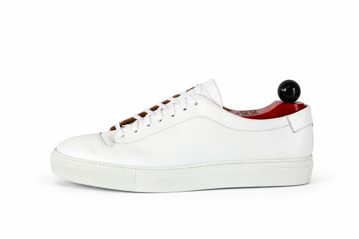 Olympia Sneaker – White Calf