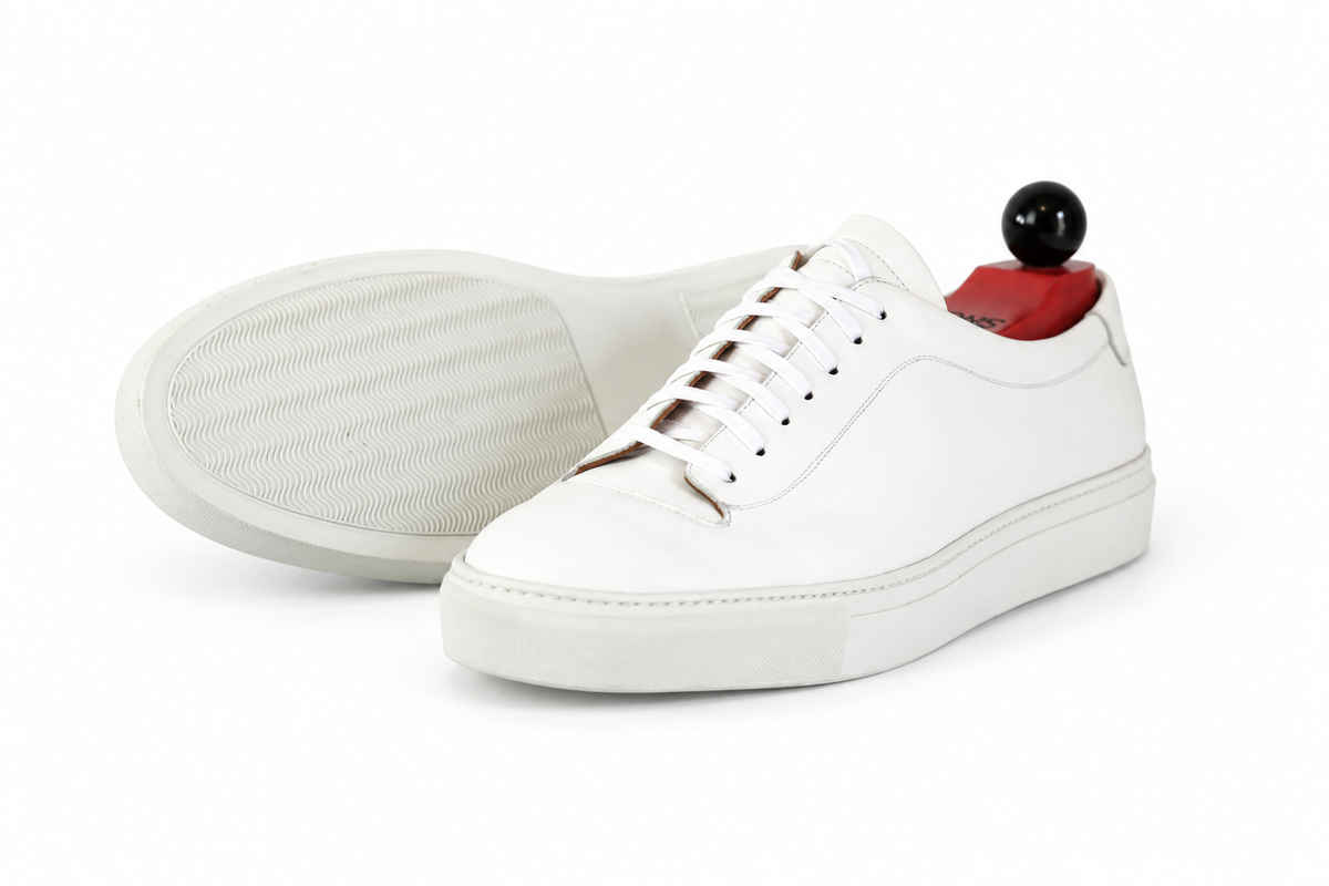 Olympia Sneaker – White Calf